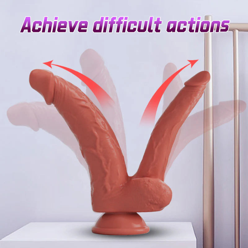Double-Ended Realistic Dildo – Premium Dual-Ended G-Spot & Anal Massager