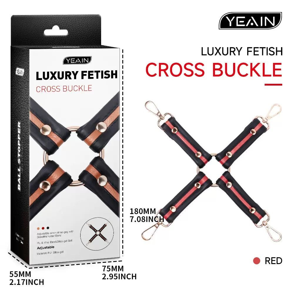 Luxury Fetish Under-Bed Restraint System – Adjustable Cross Buckle Set