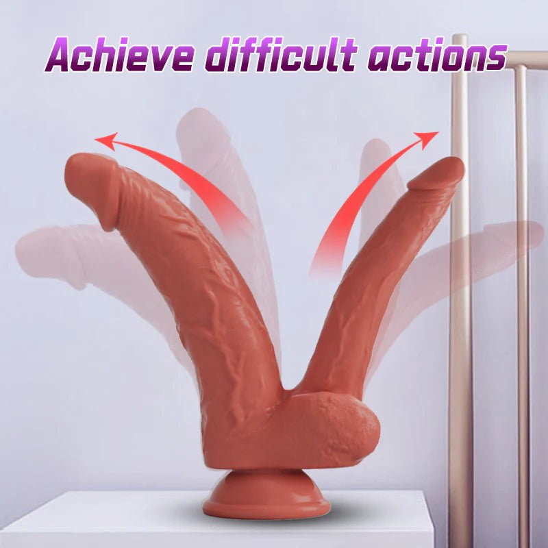 Double-Ended Realistic Dildo – Premium Dual-Ended G-Spot & Anal Massager - Pleazure Code