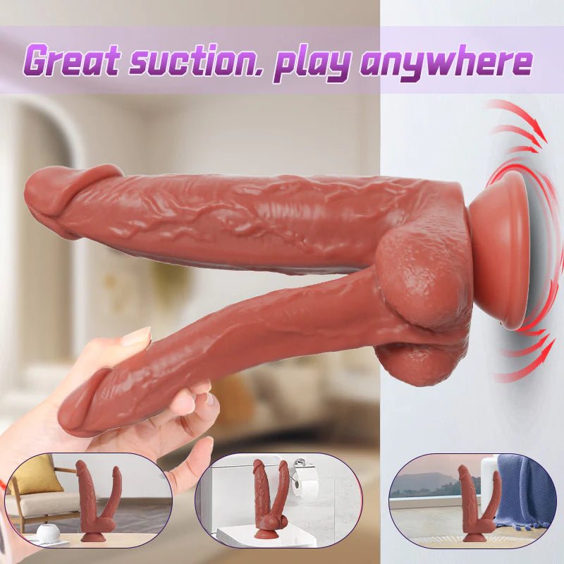 Double-Ended Realistic Dildo – Premium Dual-Ended G-Spot & Anal Massager - Pleazure Code