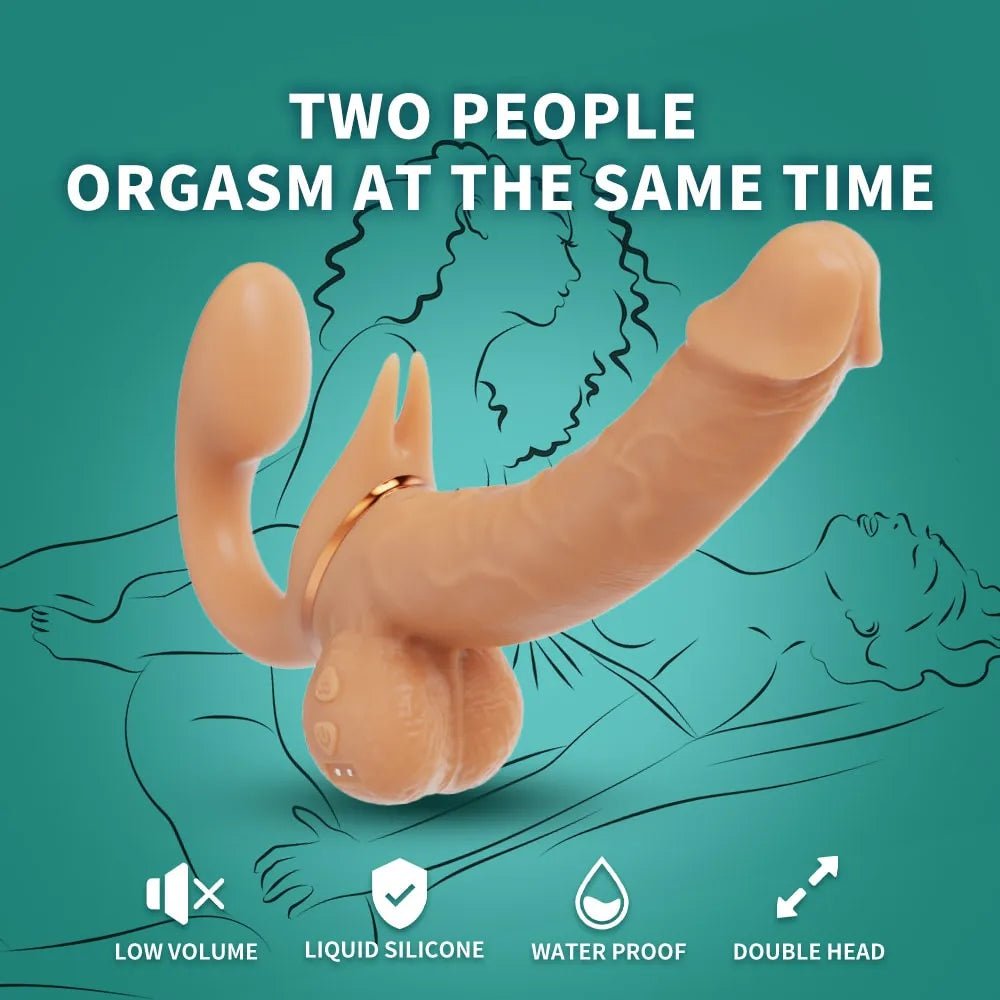 Double Enjoy Rotating Rabbit Vibrator – Dual Stimulation G-Spot Massager - Pleazure Code