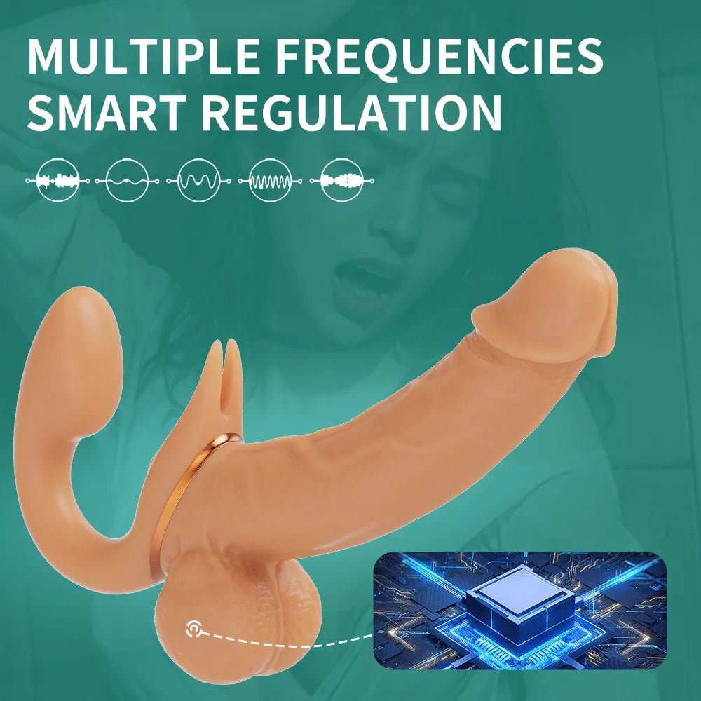 Double Enjoy Rotating Rabbit Vibrator – Dual Stimulation G-Spot Massager - Pleazure Code
