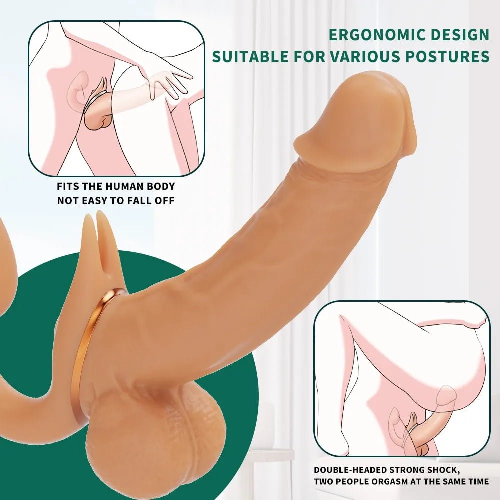 Double Enjoy Rotating Rabbit Vibrator – Dual Stimulation G-Spot Massager - Pleazure Code
