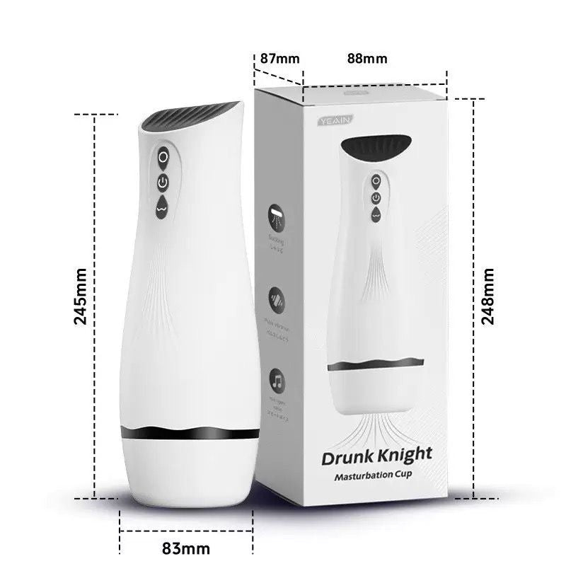 Drunk Knight Automatic Male Masturbator – USB Rechargeable Stroker - Pleazure Code