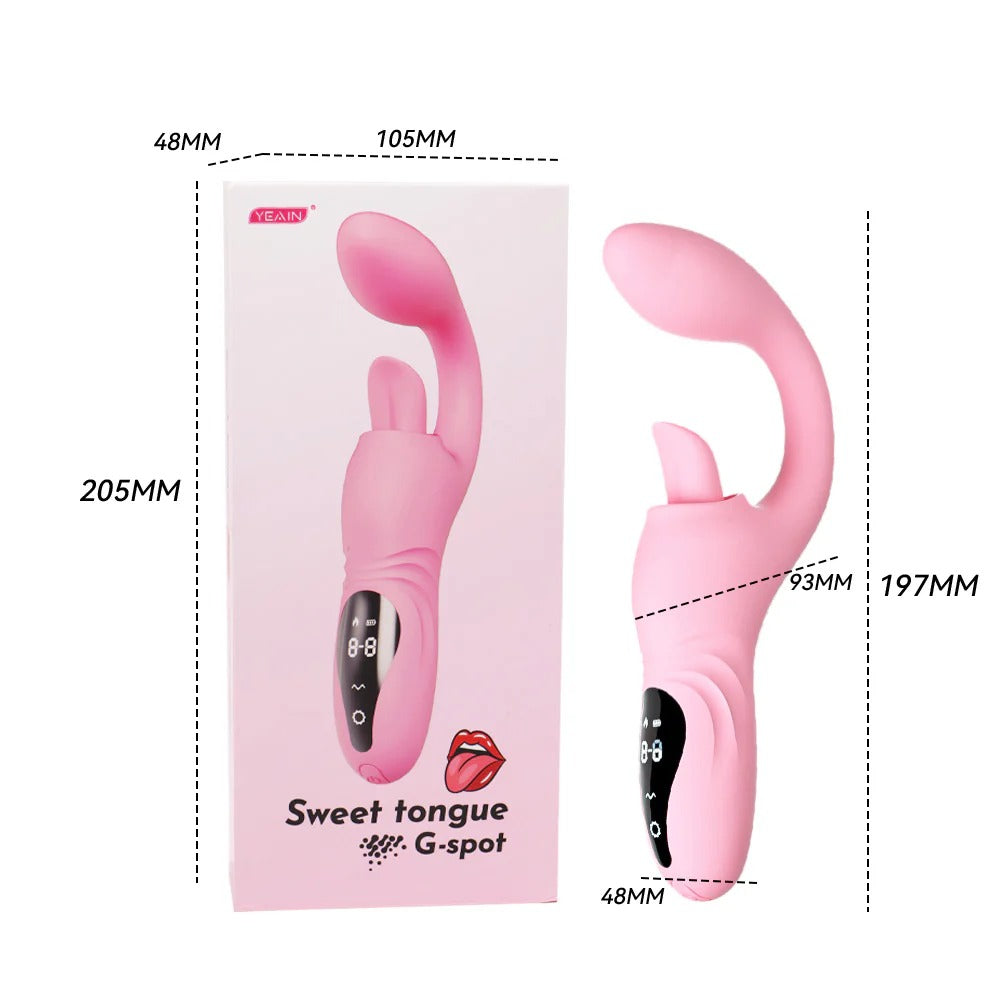 Sweet Tongue Rabbit Vibrator – G-Spot & Clitoral Massager