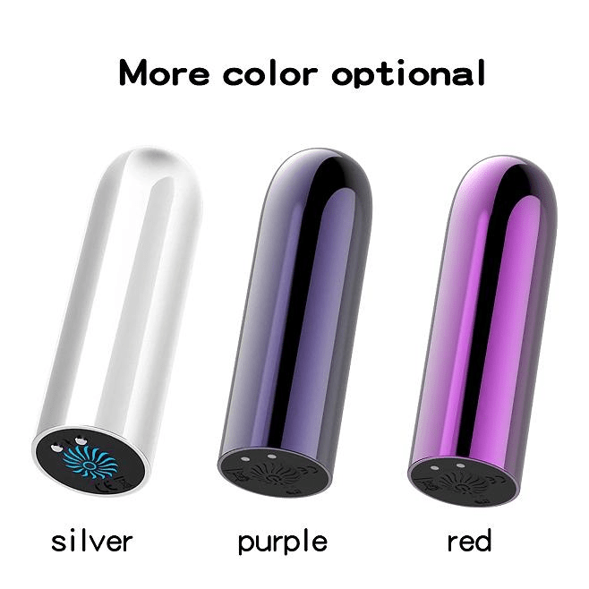 Luxury Metal Bullet Vibrator – 10 Vibration Modes USB Rechargeable - Pleazure Code