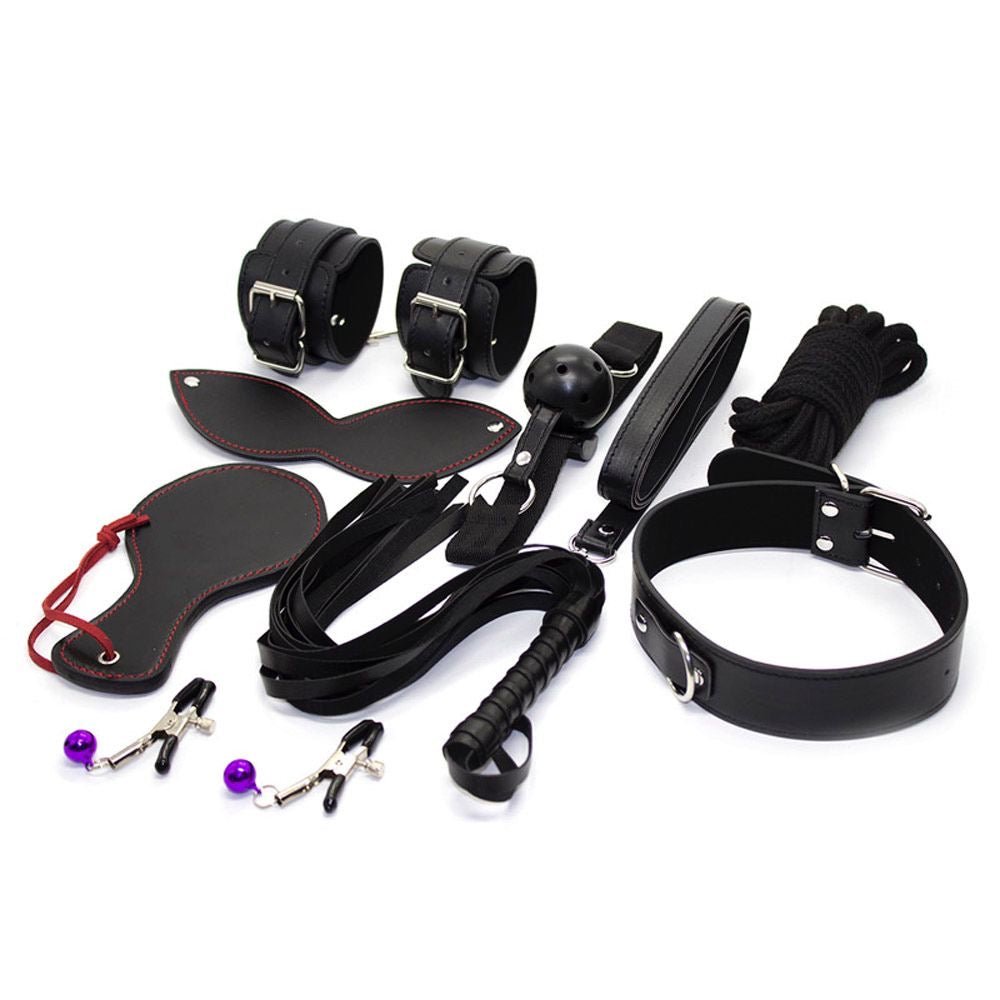 Obsidian Elite Bondage Kit – 9 Piece Couples Restraint Set - Pleazure Code
