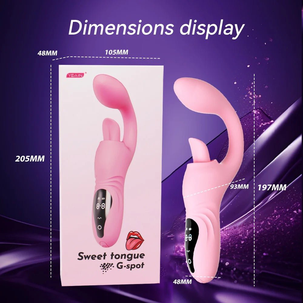 Sweet Tongue Rabbit Vibrator – G-Spot & Clitoral Massager - Pleazure Code
