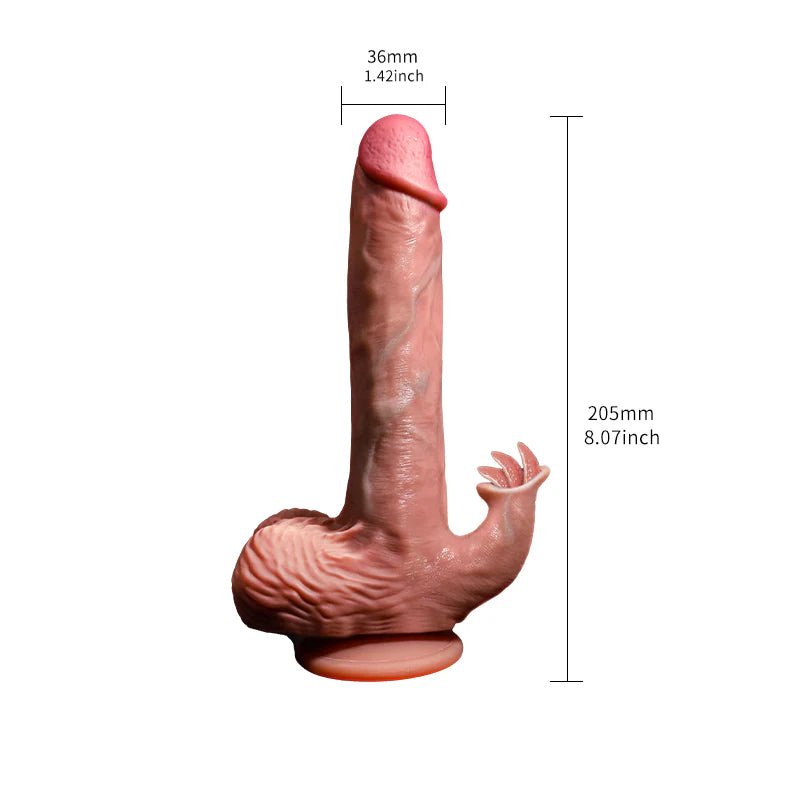 Tarzan XL Realistic Dildo – Extra Large Suction Cup Silicone Dildo (225mm) - Pleazure Code