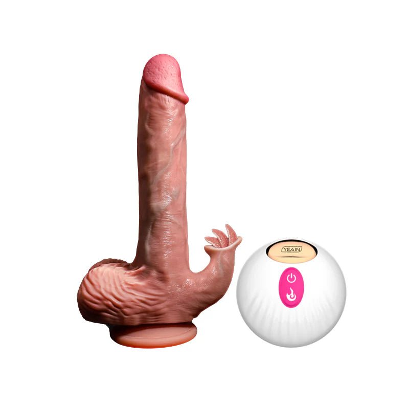 Tarzan XL Realistic Dildo – Extra Large Suction Cup Silicone Dildo (225mm) - Pleazure Code