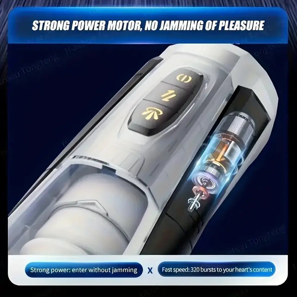 Titan Power Automatic Male Masturbator – USB Rechargeable Stroker Cup - Pleazure Code