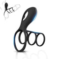 Vibrating Rechargeable Cock Ring Set – 3 Interchangeable Rings - Pleazure Code